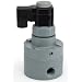 Plast-O-Matic PS Series Polypropylene Pilot Solenoid Valve, For Acids and Highly Corrosive Liquids, 2 Ways, Normally Closed, Viton Diaphragm, NPT Female
