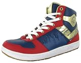 PONY Flavor Mens Athletic Retro Basketball Leather High Top Shoes Sneakers Navy/Red/Gold