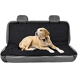 TravelDog Waterproof Bench Seat Cover Protector for Pets - Black Oxford Hammock