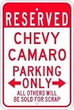 CHEVY CAMARO Parking Sign - 10 x 14 Inches