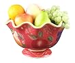 FRUIT BOWL,CENTER PIECE RED TUSCANY ORCHARD DECOR