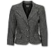 3/4 Sleeve Fitted Tweed Jacket by XOXO