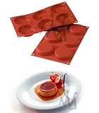 Flexible Bakeware Flan Mold 3 dia. x .75D, 6/sheet