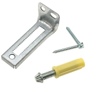 Click here to buy Stanley Hardware Bottom Pivot and Jamb Bracket, Zinc-Plated #402124 by Stanley.