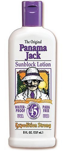 Panama Jack Sunblock Lotion,Very Water-Resistant , SPF 45, 8-Ounce Bottles (Pack of 2) by Panama Jack