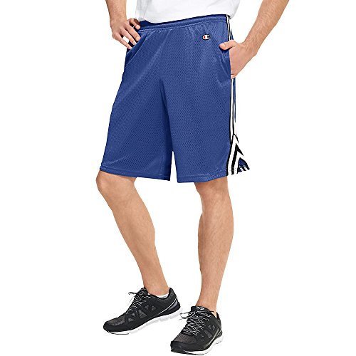 Champion Men Elastic Waist Soft Ultra-Light Mesh Breathes Lining Lacrosse Shorts