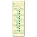 TOPS Time Cards, 3.5 x 10.5 Inch, Green Ink Front, Weekly Format, 100-Pack, Manila (12553)
