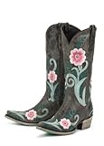 Lane Boots Ashlee Gray Leather Fashion Cowgirl Boots