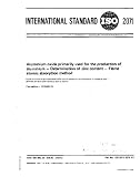 ISO 2071:1976, Aluminium oxide primarily used for the production of aluminium -- Determination of zinc content -- Flame atomic absorption method
