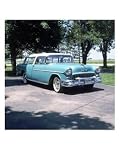 1955 Chevrolet Bel Air Nomad Wagon Transportation Photographic Poster Print, 18x24