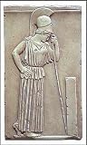 Contemplative Athena Greek Wall Relief wall plaque