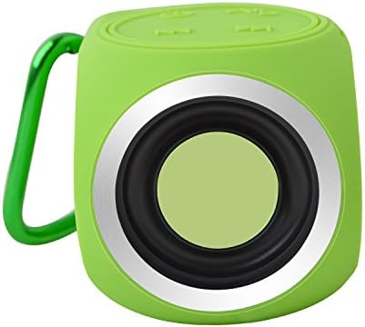 Mini Portable Waterproof Outdoor Wireless Bluetooth 4.1 Speakers KIYOU Surround Sound Mega Bass subwoofer Cube Speaker Dustproof Sport Travel Hiking Shower Player for iPhone/ipad/Android Phone (Green)