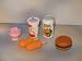 Authentic Iwako Japanese Take Apart Puzzle Erasers Hamburger, Corn Dog, Orange Juice, Milk Shake and Sherbet - Great for Party Favors!