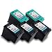 HP 98 C9364WN & HP 95 C8766WN Compatible Remanufactured Combo Pack - 3 Black & 2 Color Ink Cartridges