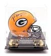 Brett Favre 421 TD Engraved Mini Helmet Display Case