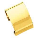 14k Gold 47mm Polished Bangle