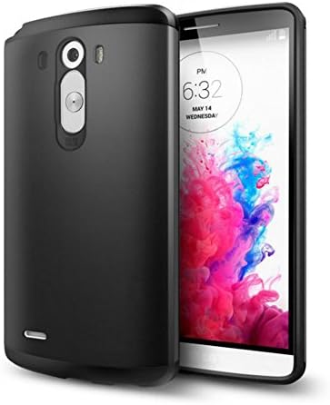 LG G3 Case，noahvich [Armor Series] Slim TPU+PC Double Protection [Shock Proof，non-slip] LG G3 Case (Smooth Black)