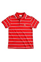 Boy's Short Sleeve Bi-Color Stripe Polo With Tipping