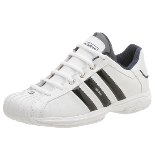 adidas Little Kid/Big Kid Superstar 2G Ultra Basketball Shoe,White/Dark Indigo/Silver,7 M US Big Kid