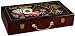 Glossy Wooden Poker Chip Case - Holds 300 Chips, 2 Decks of Playing Cards and Dice