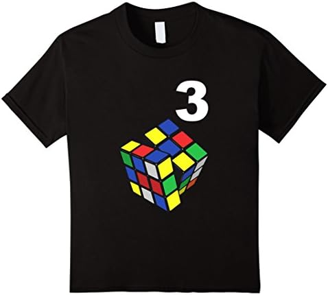 Kids  Rubiks Cube T Shirt | Cuber Tee | Rubiks Cube Gifts  10 Black