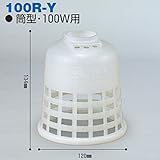 電工ドラム分岐リール用 防水ソケット(ポリガード) 100R-Y 100ｗタイプ 筒型 日動工業