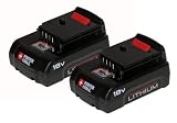 Porter-Cable PC18BL-2 18-Volt Lithium-Ion Cordless Battery 2-Pack