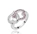Charmed by Stacy Double Hearts Ring (Rose Pink) SIZE 6