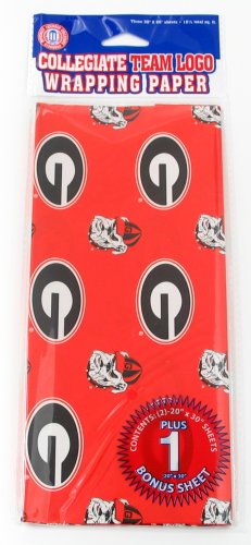 NCAA Georgia Bulldogs Wrapping Paper
