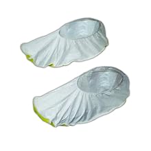 Magid SC11WSM EconoWear Disposable Tyvek Elastic Shoe Cover with PVC Sole, Medium, White (Bag of 25 Pairs)
