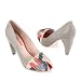 Farylrobin Women's Chord Peep Toe Silk Toe Sandal
