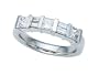 1.10 cttw Karina B(tm) Baguette Diamonds Band - Platinum, 18kt White or Yellow Gold