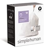 simplehuman Custom Fit Trash Can Liner P, 50-60 L / 14.5-16 Gal, 50-Count Box