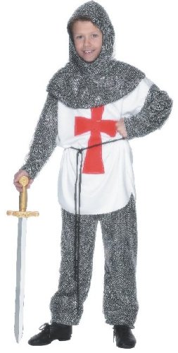 Childrens Toyshop  Toys : Knight Crusader Child costume - Size Medium Age 6-8