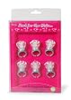 Darice VL2769, Just for the Girls LED -Light Emitting Diode, Engagement Ring 1.75, 6 Piece, Silver