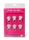 Darice VL2769, Just for the Girls LED -Light Emitting Diode, Engagement Ring 1.75, 6 Piece, Silver