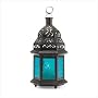 Lantern with Blue Glass