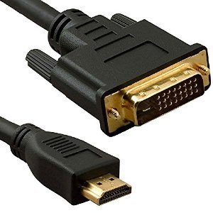 5m HDMI to DVI Cable - Premium Quality / 1080p (Full HD) / v1.3 / Video / DVI-D (Dual Link) 24+1 Pins / 24k Gold Plated
