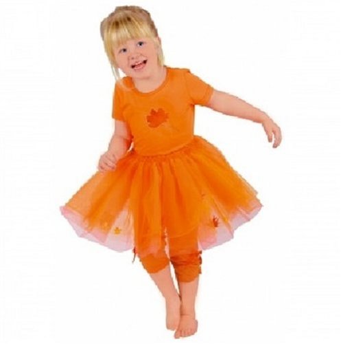 K&auml;the Kruse 79298 - Leggins Ringel orange Verkleidung aus der Serie Maskenball der Zauberfeen Gr&ouml;&szlig;e 92