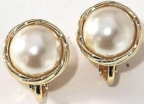 Monet 10mm Twist Simulated Pearl Earrings SIMULATED PEARL