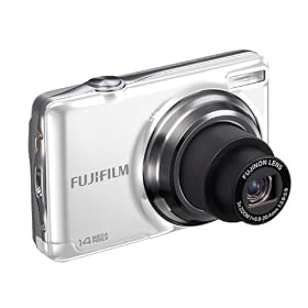 Fujifilm JV300 Digital Camera - White (14MP, 3x Optical Zoom) 2.7 inch LCD Screen