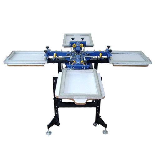 Galleon 4 Color 4 Station Silk Screen Commercial Printing Press