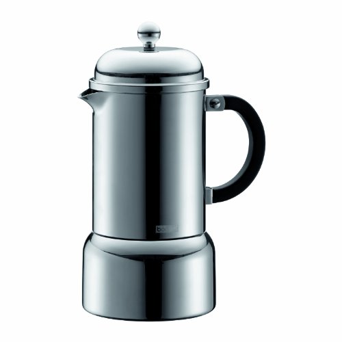 Bodum Chambord Matte Finish Stainless Steel Stovetop Espresso Maker 12