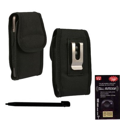 Canvas Vertical Heavy Duty Case with Metal Clip and Velcro Closure Big Enough to…