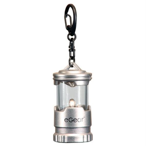 Essential Gear EG13013-00 Micro Keychain Lantern w/Carabineer Silver Case