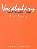 Vocabulary for Achievement: 1st Course