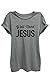 Y'all Need Jesus Women's Fashion Relaxed T-Shirt Tee Heather Grey