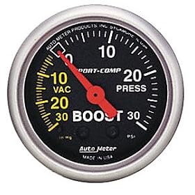 Auto Meter 3403 2-5/8" Mechanical Vacuum/Boost Gauge