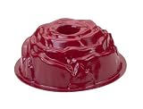 Nordic Ware 10-Cup Rose Bundt Pan, Red