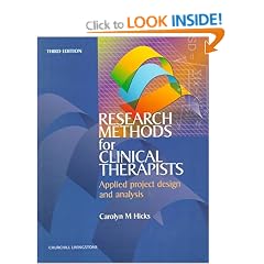 Research for Clinical Therapists: Applied Project Design and Analysis